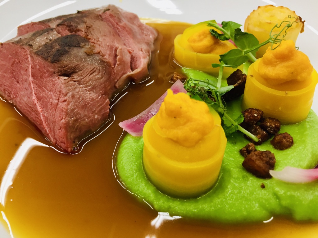 Canard aux légumes de printemps